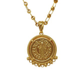 Demi Pendant in Gold with Cortona Coin in Gold